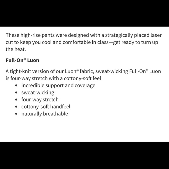 LULULEMON High Times Pants Crop Black Perforated Laser Cut Mesh Rise Near Mint - Picture 15 of 15